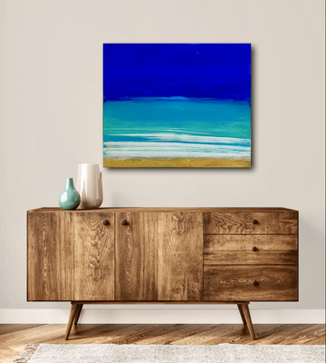 "A beach in paradise"