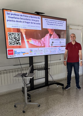 En el Seminario impartido en el Máster Universitario en Formación del Profesorado de ESO y Bachillerato (Física y Química) en la Universidad Autónoma de Madrid en mayo de 2026.