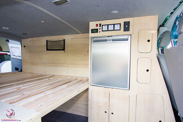 Kompressorkühlschrank im VW T5 Campingbus