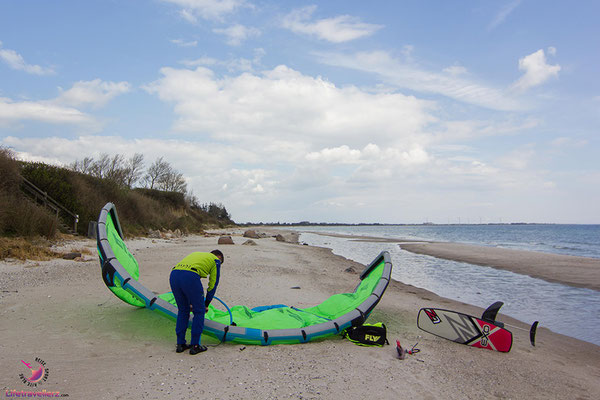 Kitespot am Campingplatz Dreyby  in Kegnaes