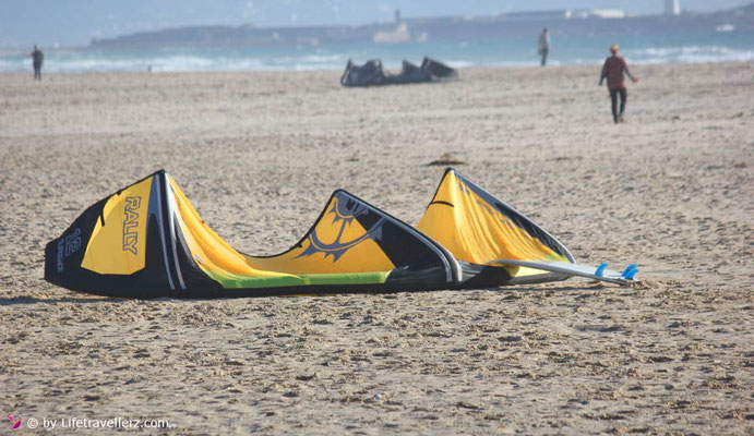 Kitesurfen in Tarifa - Kitespot Landebahn