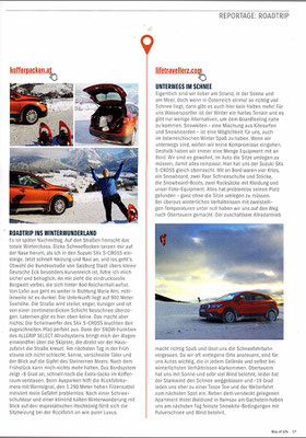 Lifetravellerz im Suzuki Print Magazin Way of Life