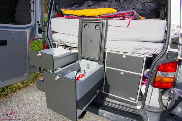 Kompressor Kühlbox im VW T5 Campingbus