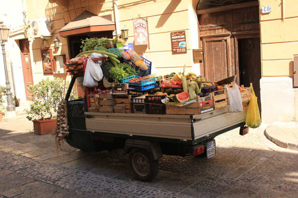Obstverkäufer in Italien