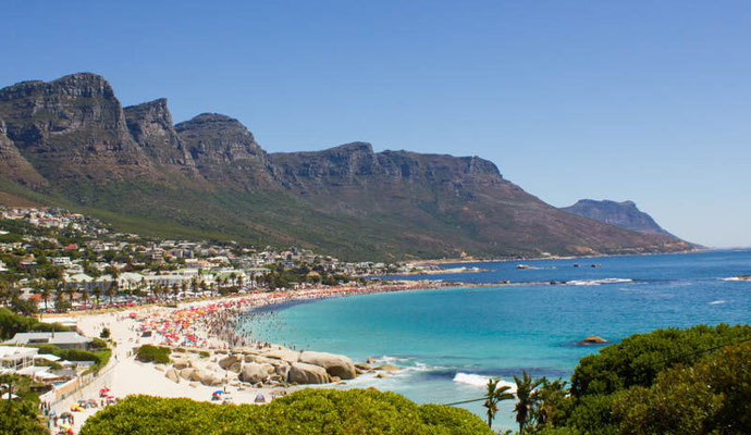 Strand von Campsbay in Kapstadt