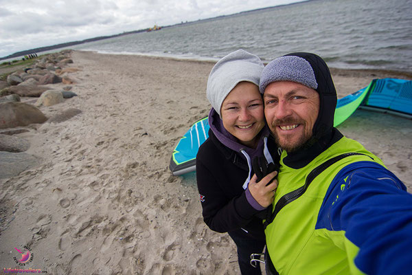 Kitespot in Laboe, Ostsee