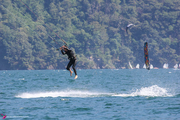 Kitesurfen am Lago di Como