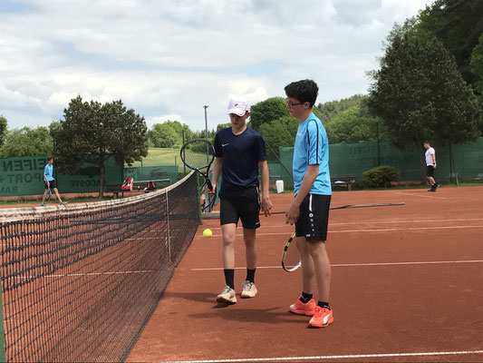 Luis Gerhardt und Michael Göller im Doppel