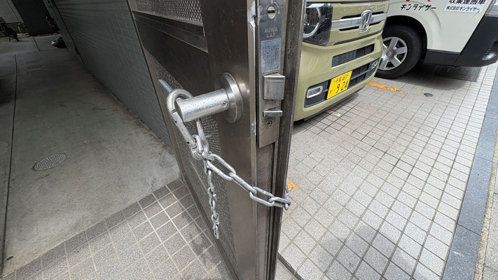 駐輪場入口の扉の修理方法を検討＠菱和パレス高輪TOWER管理組合ブログ