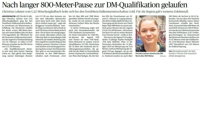 Rheinische Post vom 22.01.2020
