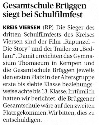Rheinische Post vom 30.06.2018