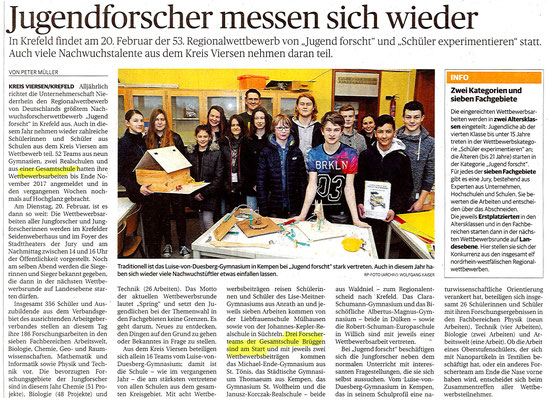 Rheinische Post vom 12.02.2018