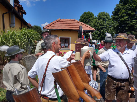 Aufstellung zum Festzug der Frewilligen Feuerwehr Eslarn 2018