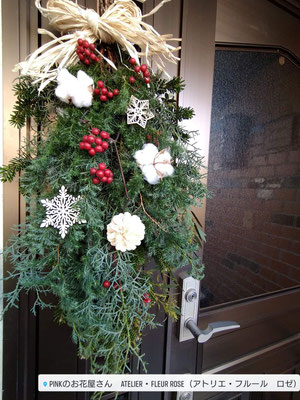 クリスマススワッグ　L  5500円　L70㌢W35㌢