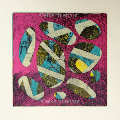  Sans Titre 5/2023taille image 10 x 10 cm sur carton de 13 x 13 cm,