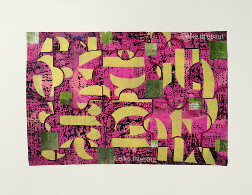 Guerre et Paix - 8/2024, acrylique sur papier sur carton, 38x30 