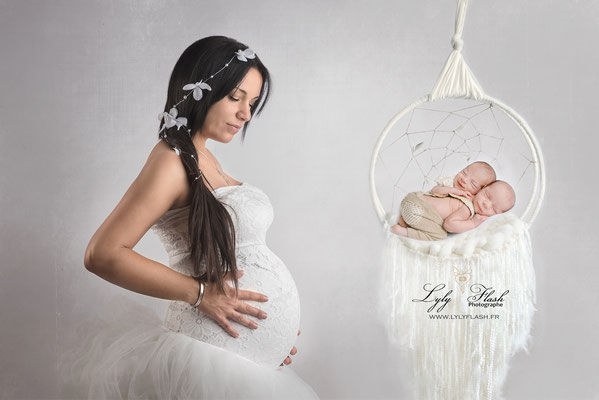 photographe de grossesse juste avant l'accouchement une séance photo grossesse de maternité avant d’accueillir les bébé
