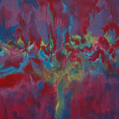 Ohne Titel Nr. 207.1, 80x80 cm, Acryl auf Leinwand