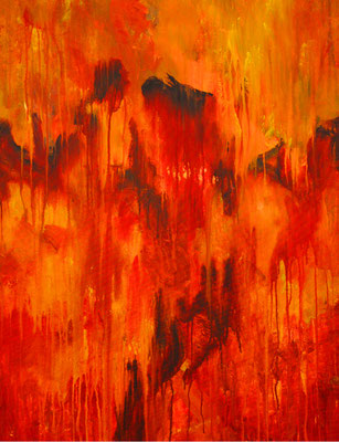 Ohne Titel Nr. 269, 80x100 cm, Acryl auf Leinwand