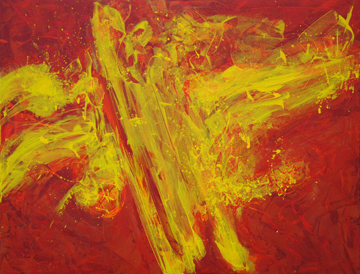 Ohne Titel Nr. 245, 100x80 cm, Acryl mit Tapetenkleister auf Leinwand