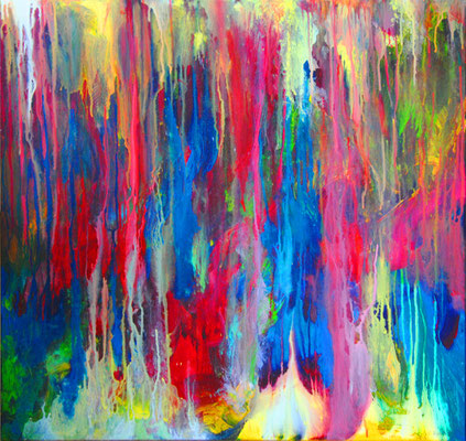 Ohne Titel Nr. 270.1, 80x80 cm, Acryl auf Leinwand