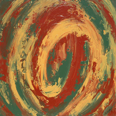 Ohne Titel Nr. 204, 50x50 cm, Acryl mit Spachteltechnik auf Leinwand