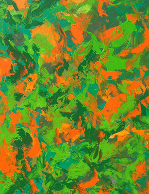 Ohne Titel Nr. 219, 80x100 cm, Acryl mit Spachteltechnik auf Leinwand
