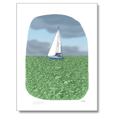 Traversée de la mer de ... - Tirage d'auteur