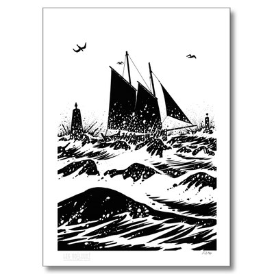 dessin humour, bateau, voilier, marin, navigation, mer, bretagne