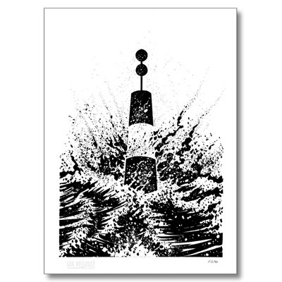 Gwenn ha Du - Danger isole - Tirage d'auteur