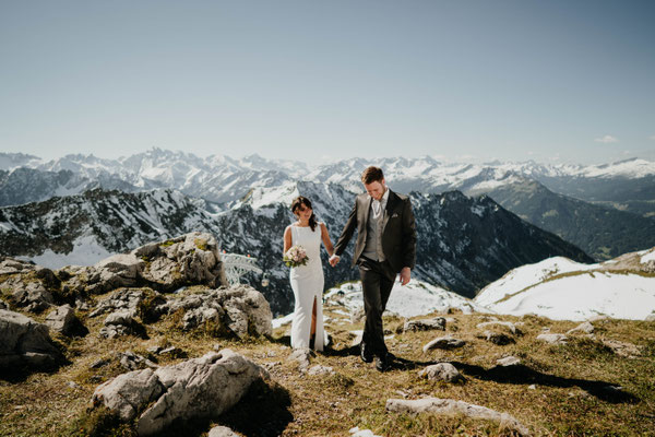 Heiraten auf dem Nebelhorn - Oberstdorf - Berghochzeit
