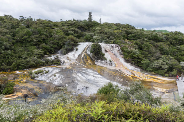 Park mit geothermischen Aktivitäten
