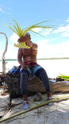 Hut aus Palmblätter