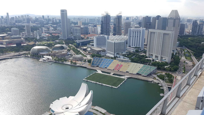 Aussicht vom Marina Bay Sands 