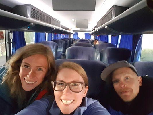 Wir hatten den Bus fast für uns alleine