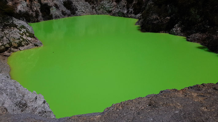 Park mit geothermischen Aktivitäten
