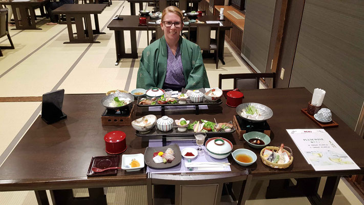 Das Essen war im Ryokan war ein Traum!