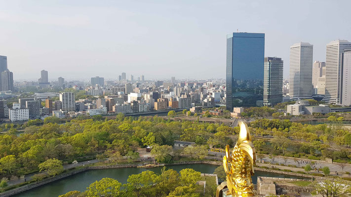 Aussicht vom Osaka Castle