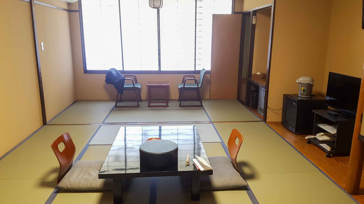 Unser Zimmer im Ryokan