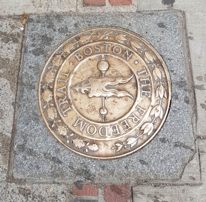 Der Feedom Trail leitet durch die Stadt zu den wichtigsten Sehenswürdigkeiten