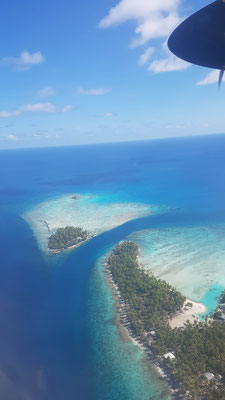 Rangiroa aus der Vogelperspektive