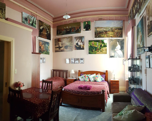 Unser Zimmer im Gesthouse in Albany