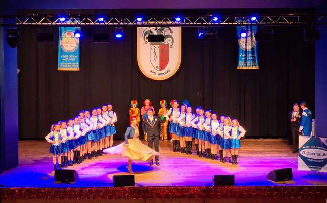 D´Oberlandler Kinder- und Jugendgarde am Tanzfestival in Bad Aibling 2024