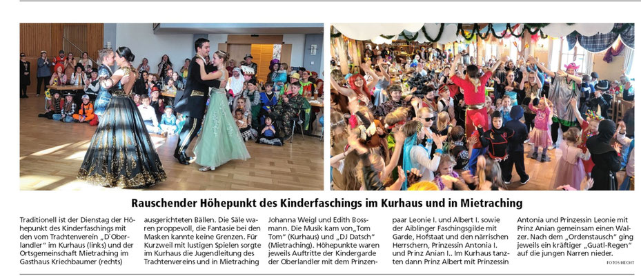 Kinderfasching in Bad Aibling 2023