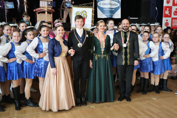 Prinzenpaare Bad Aibling 2024, Prinzessin Christiana II & Korbinian I und Prinzessin Theresa III und Matthias I