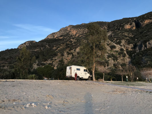 Ölüdeniz, Schlafplatz am Meer / Sleeping spot at the sea