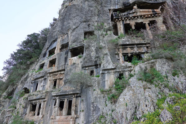 Fethiye: 2000 Jahre alte Lykische Felsengräber / 2000 years old Lycian rock tombs 