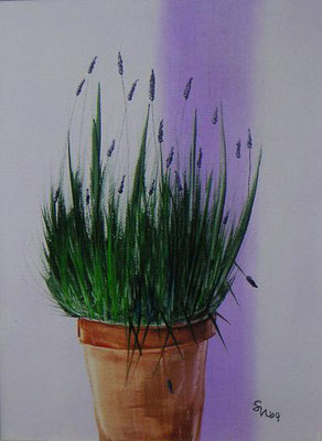 "Lavendel", Keilrahmen 40 x 30, 190 €
