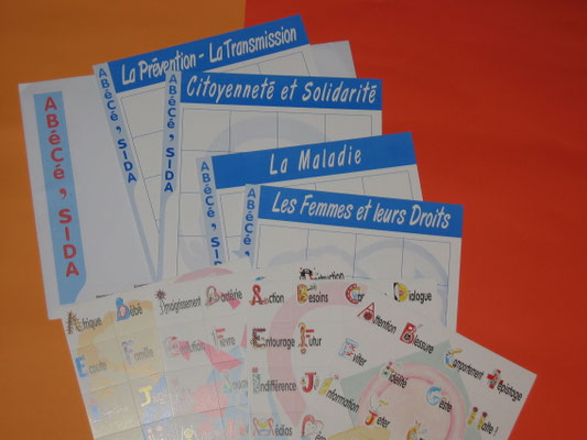 Pochette ABéCé’SIDA (LOTO) 5 planches