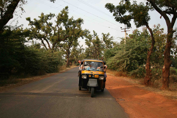 Eine Fahrt mit der Riksha gehört in Indien immer dazu